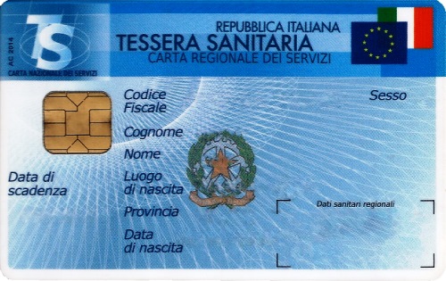 Tessera Sanitaria - Fronte