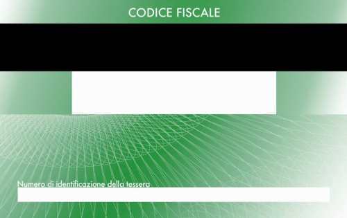 Codice Fiscale - Retro