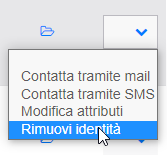 Rimuovi identità - step 4