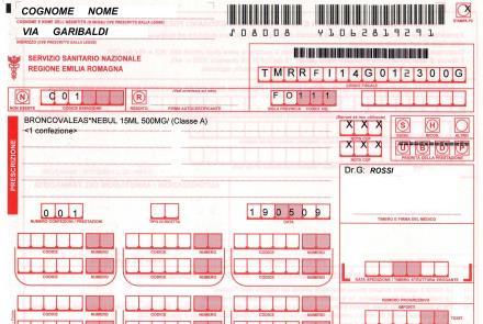 Fac-simile di ricetta medica