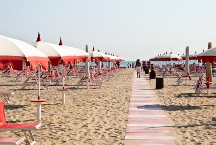 Vista di una spiaggia